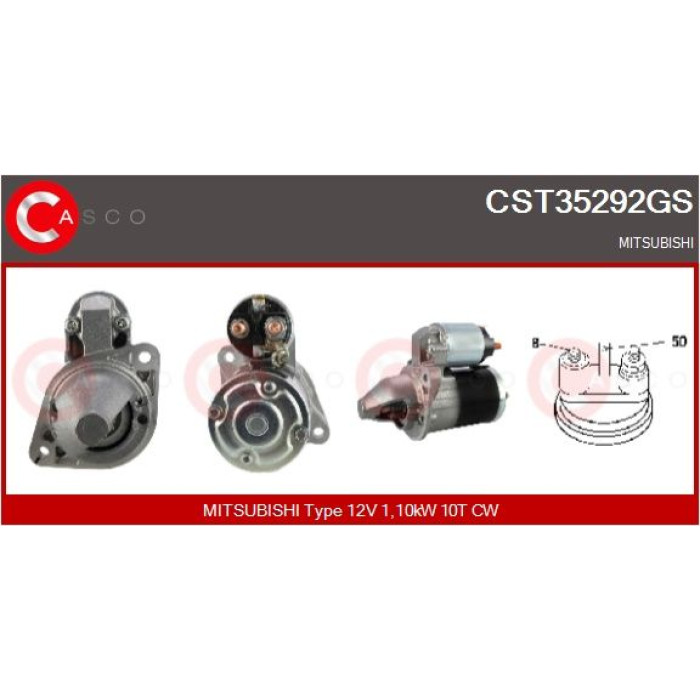 CASCO Anlasser CST35292GS CASCO Anlasser CST35292GS