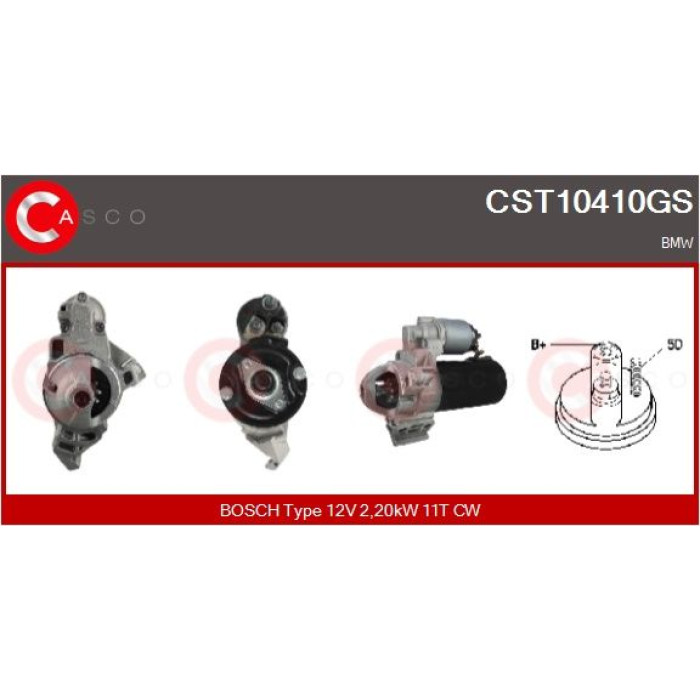 CASCO Anlasser CST10410GS CASCO Anlasser CST10410GS