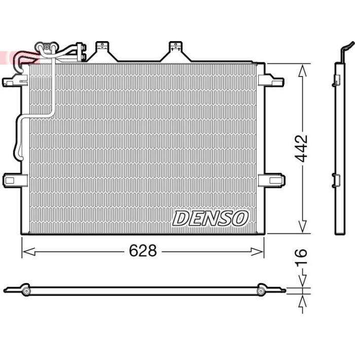 Denso Klimakondensator DCN17018 Denso Klimakondensator DCN17018