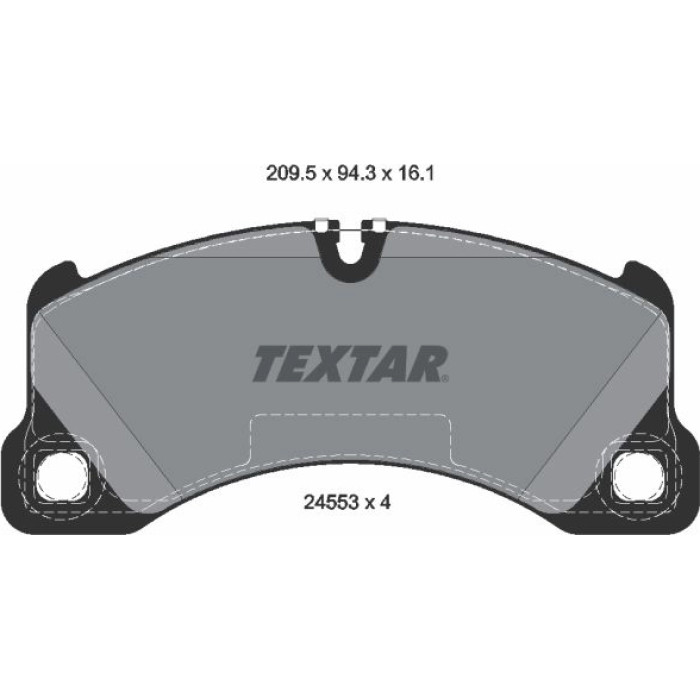 Textar Bremsbelagsatz 2455301 Textar Bremsbelagsatz 2455301