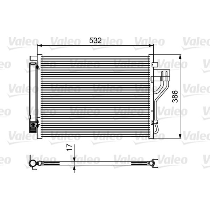 Valeo Klimakondensator 814494 Valeo Klimakondensator 814494
