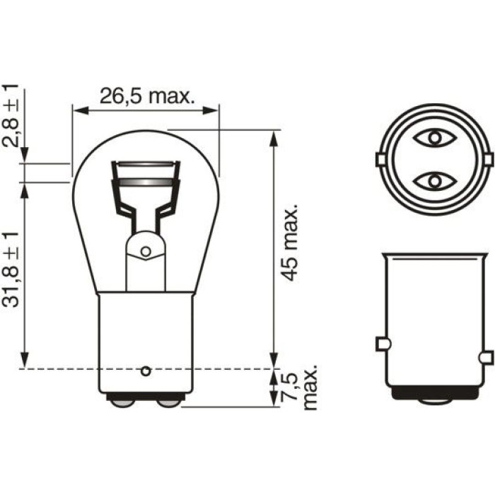 1987301016 Bosch P21/5W 12V 21/5W PURE LIGHT 1987301016 1987301016 Bosch P21/5W 12V 21/5W PURE LIGHT 1987301016