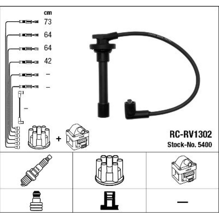 RC-RV1302 NGK - Zündkabelsatz 5400 RC-RV1302 NGK - Zündkabelsatz 5400