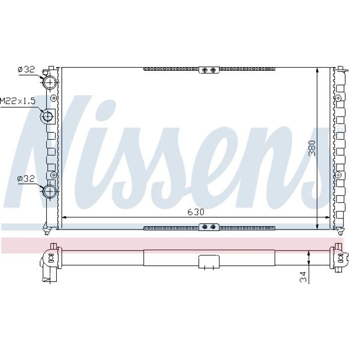 Nissens Wasserkühler PKW 65290 Nissens Wasserkühler PKW 65290