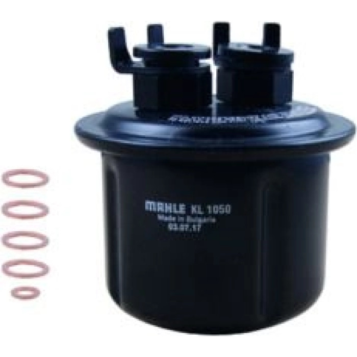 KL 1050D MAHLE Kraftstofffilter KL 1050D, Leitungsfilter, Höhe 95 mm – u. a. für Honda Civic IV Stufenheck (ED, EF), IV Hatchback (EC, ED, EE, EF), Crx II (ED, EE) – OE Nummer 16010SH3931 - l KL 1050D MAHLE Kraftstofffilter KL 1050D, Leitungsfilter, Höhe 95 mm – u. a. für Honda Civic IV Stufenheck (ED, EF), IV Hatchback (EC, ED, EE, EF), Crx II (ED, EE) – OE Nummer 16010SH3931 - l
