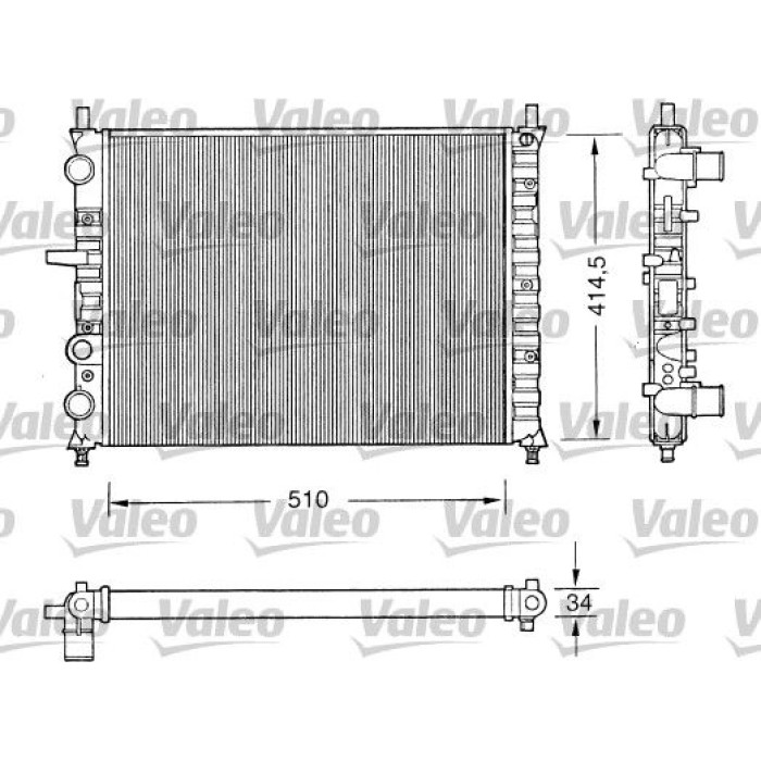 Valeo Motorkühler 731303 Valeo Motorkühler 731303