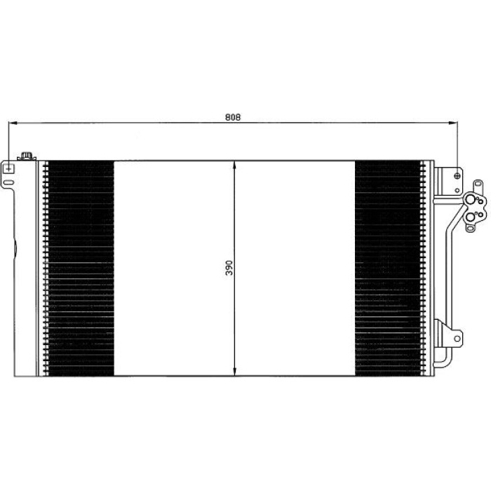 Kondensator, Klimaanlage 8880400387 Kondensator, Klimaanlage 8880400387