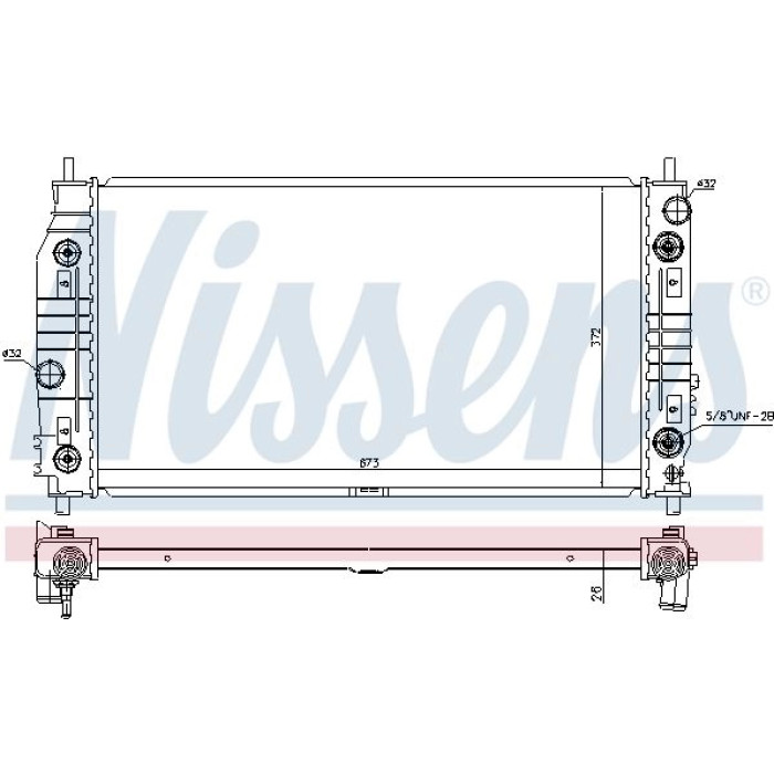 Nissens Wasserkühler PKW 69016 Nissens Wasserkühler PKW 69016