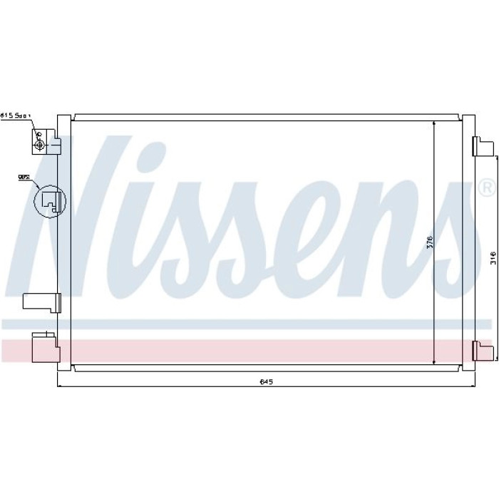 Nissens Klimakondensator PKW 940040 Nissens Klimakondensator PKW 940040