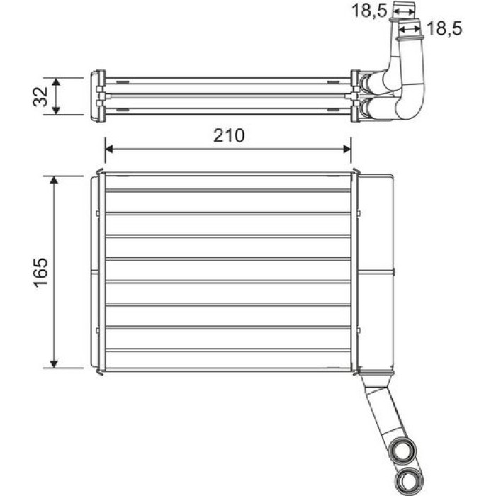 Valeo Wärmetauscher 811597 Valeo Wärmetauscher 811597