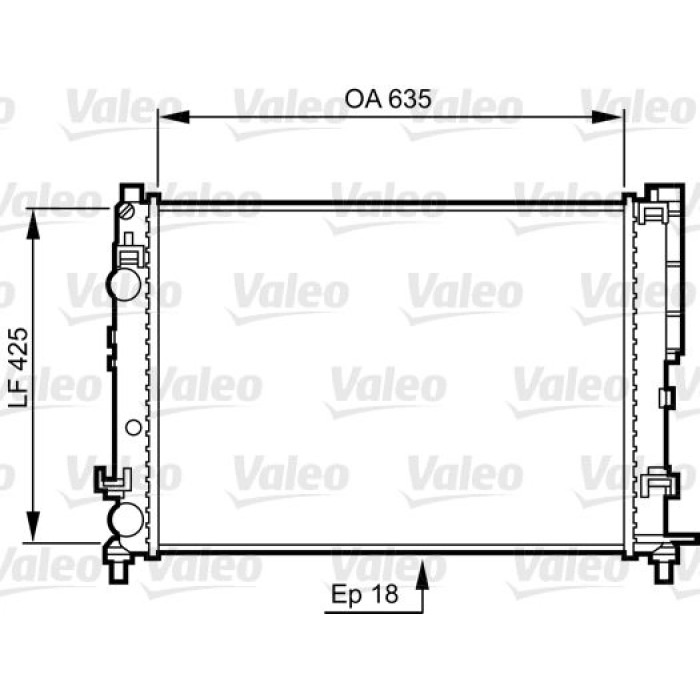 Valeo Motorkühler 732544 Valeo Motorkühler 732544