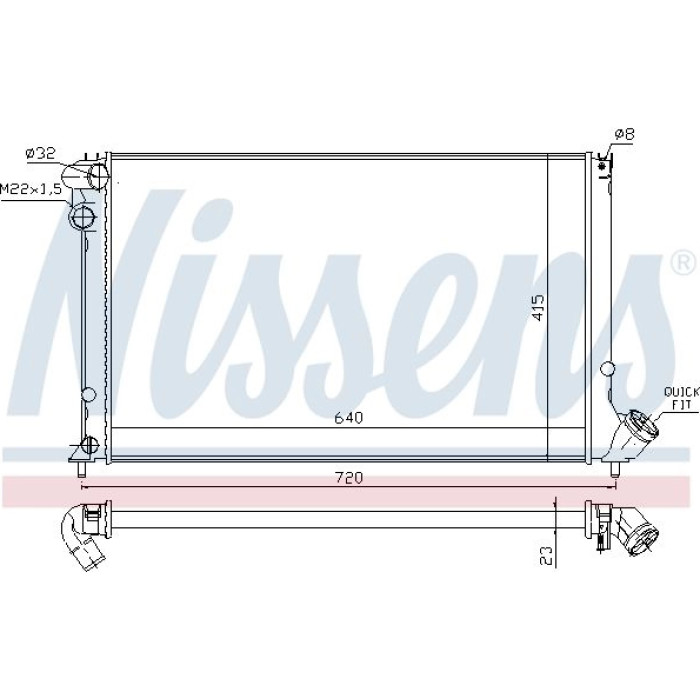 Nissens Wasserkühler PKW 63731