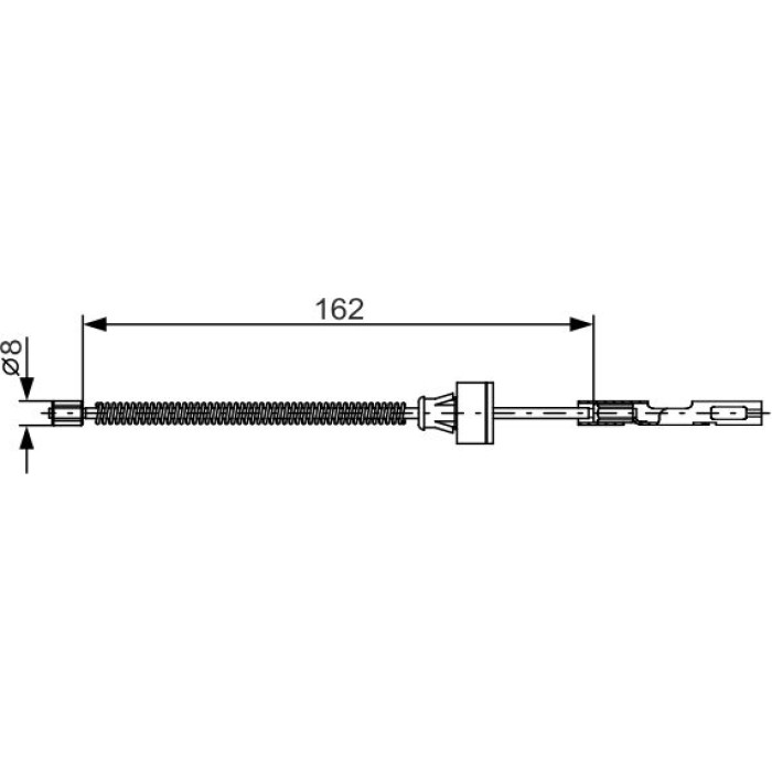 Bosch Handbremsseil 1987482278 Bosch Handbremsseil 1987482278