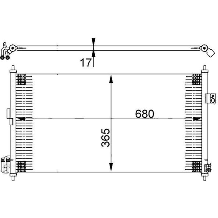 MAHLE Kondensator, Klimaanlage AC 390 000S MAHLE Kondensator, Klimaanlage AC 390 000S