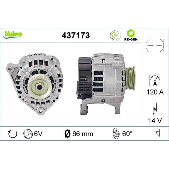 Valeo Lichtmaschine 437173 Valeo Lichtmaschine 437173