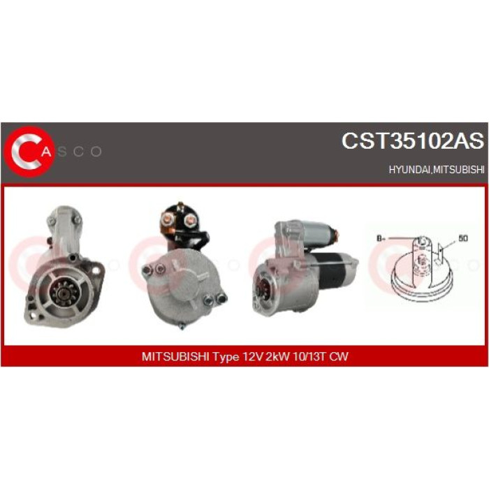 CASCO Anlasser CST35102AS CASCO Anlasser CST35102AS