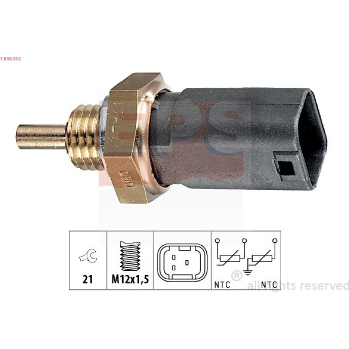 Sensor, Kühlmitteltemperatur 1.830.252 Sensor, Kühlmitteltemperatur 1.830.252