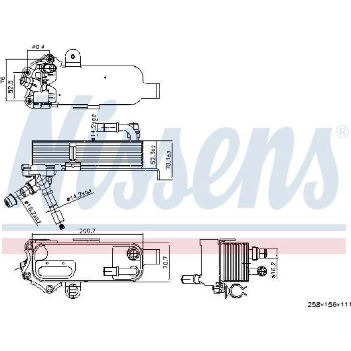 Nissens Ölkühler PKW 91298 Nissens Ölkühler PKW 91298