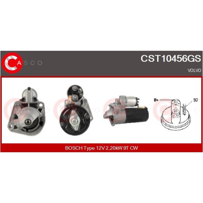 CASCO Anlasser CST10456GS CASCO Anlasser CST10456GS