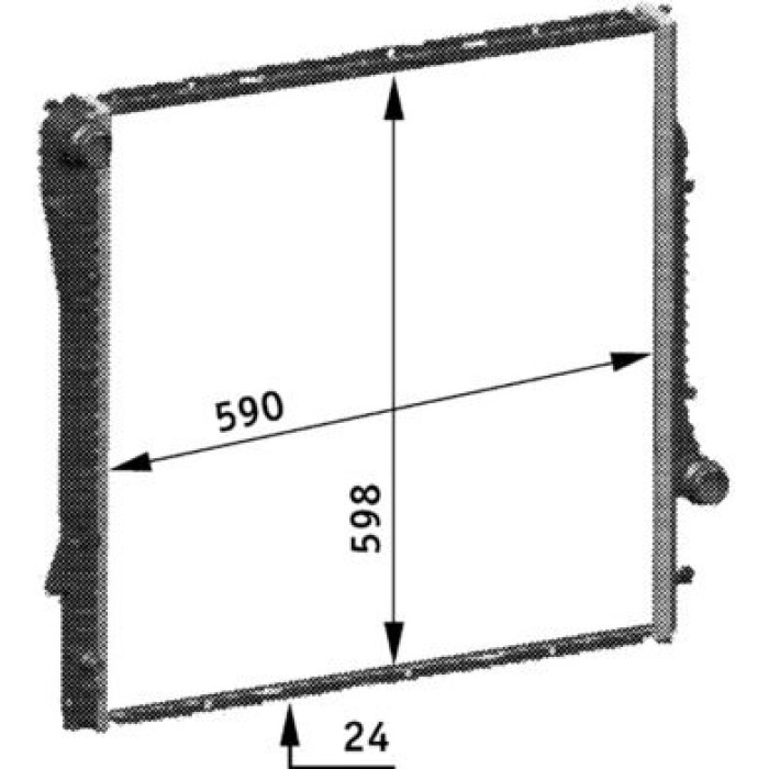 MAHLE Kühler, Motorkühlung CR 566 000P MAHLE Kühler, Motorkühlung CR 566 000P