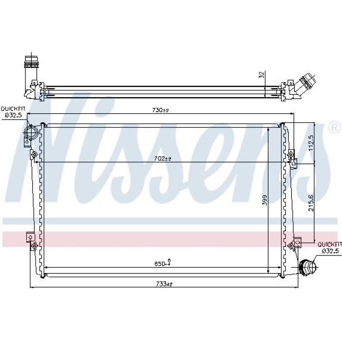 Nissens Wasserkühler PKW 65292 Nissens Wasserkühler PKW 65292