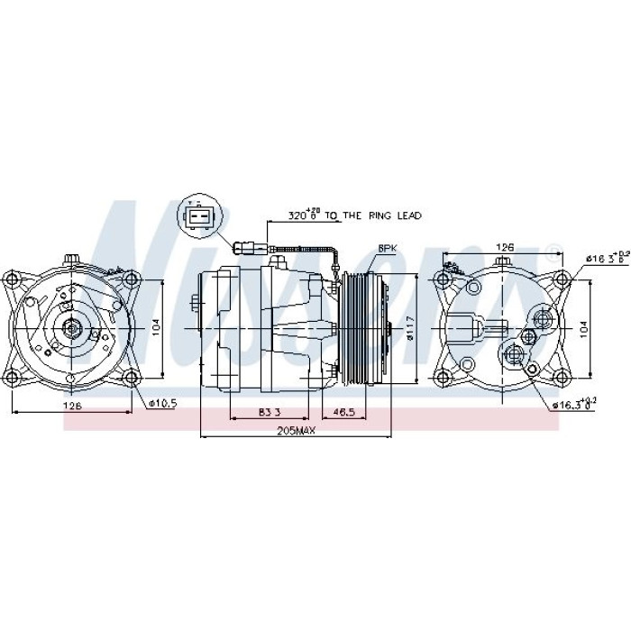 Nissens Klimakompressor PKW 89060 Nissens Klimakompressor PKW 89060