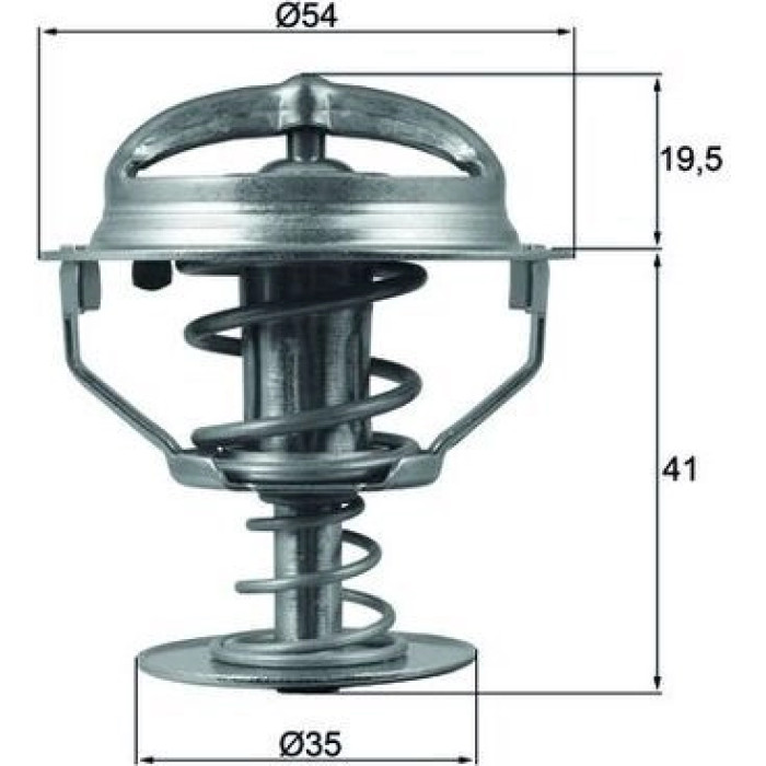 Thermostateinsatz mit Dichtung TX 164 82D Thermostateinsatz mit Dichtung TX 164 82D