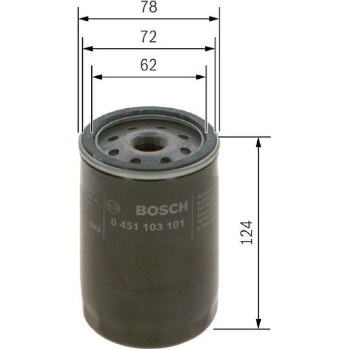 Bosch Ölfilter 0 451 103 101 Bosch Ölfilter 0 451 103 101