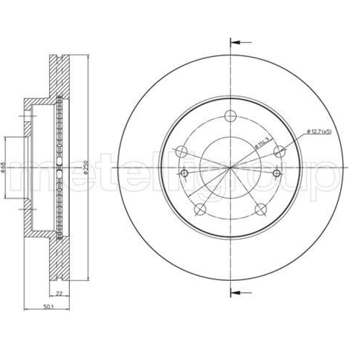 Cifam Bremsscheibe 800-1098