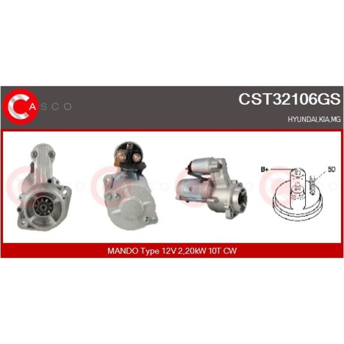 CASCO Anlasser CST32106GS CASCO Anlasser CST32106GS
