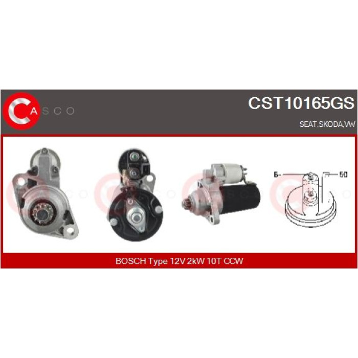 CASCO Anlasser CST10165GS CASCO Anlasser CST10165GS