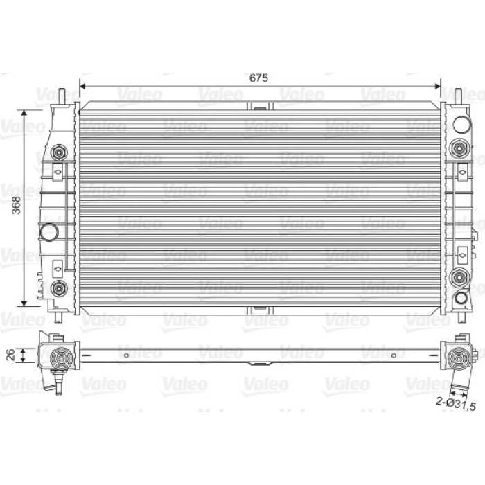 Valeo Wärmetauscher 701556 Valeo Wärmetauscher 701556