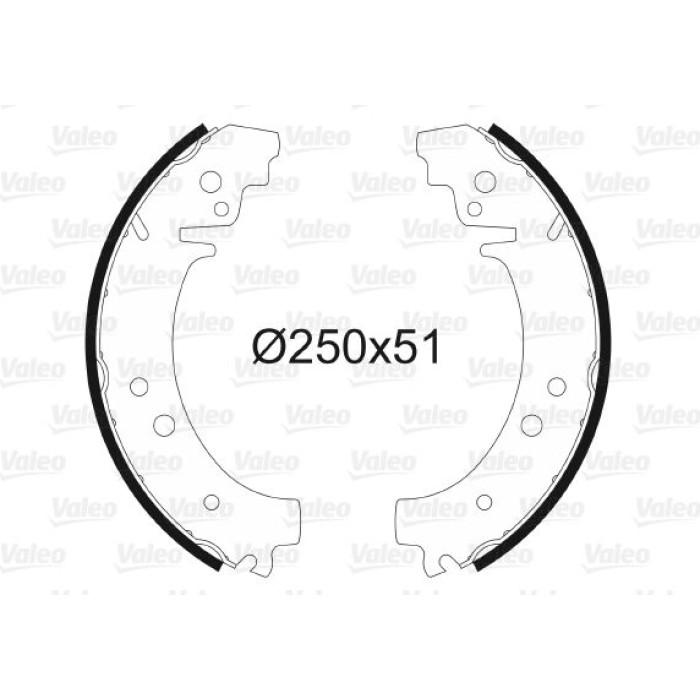 Valeo Bremsbacken 562523 Valeo Bremsbacken 562523