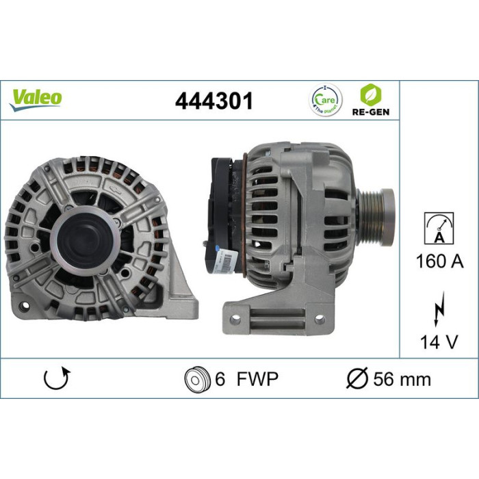 Valeo Lichtmaschine 444301 Valeo Lichtmaschine 444301