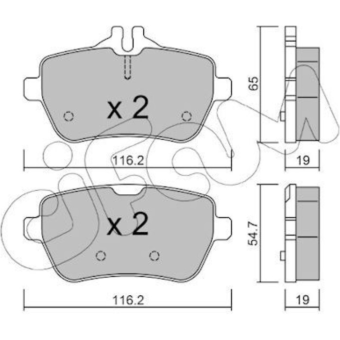 CIFAM Bremsbelagsatz, Scheibenbremse 822-1022-0 CIFAM Bremsbelagsatz, Scheibenbremse 822-1022-0