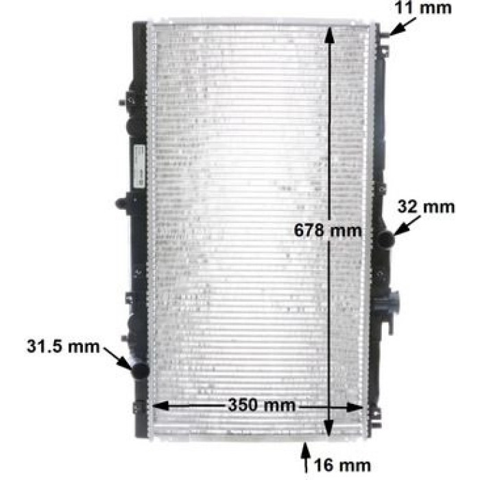 MAHLE Kühler, Motorkühlung CR 202 000S MAHLE Kühler, Motorkühlung CR 202 000S