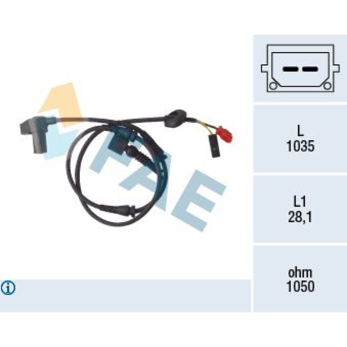 FAE Sensor, Raddrehzahl 78100 FAE Sensor, Raddrehzahl 78100