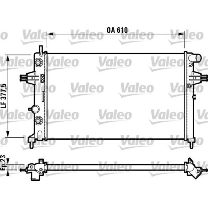 Valeo Motorkühler 732549 Valeo Motorkühler 732549