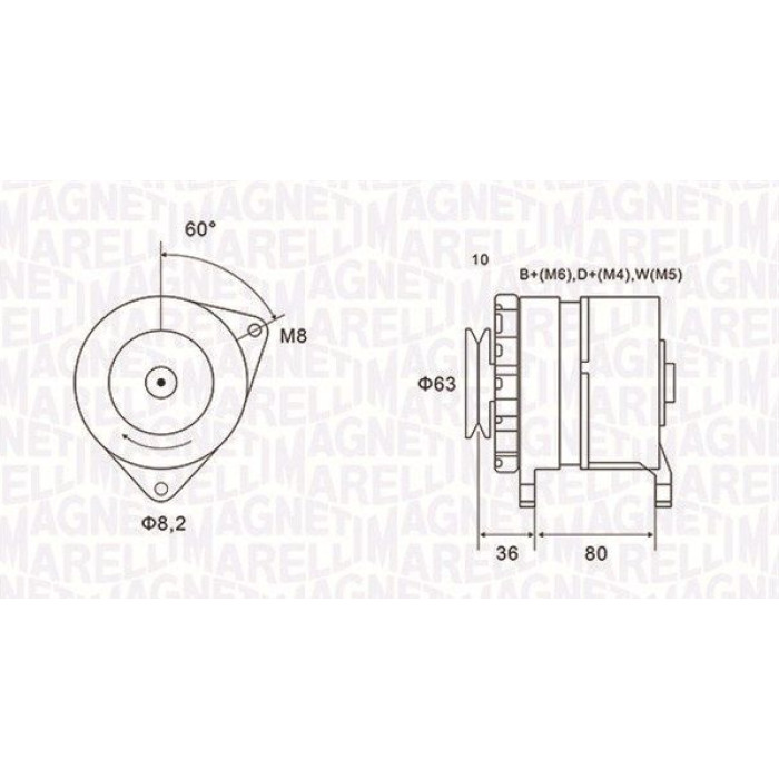 Magneti Marelli Lichtmaschine 063735060010