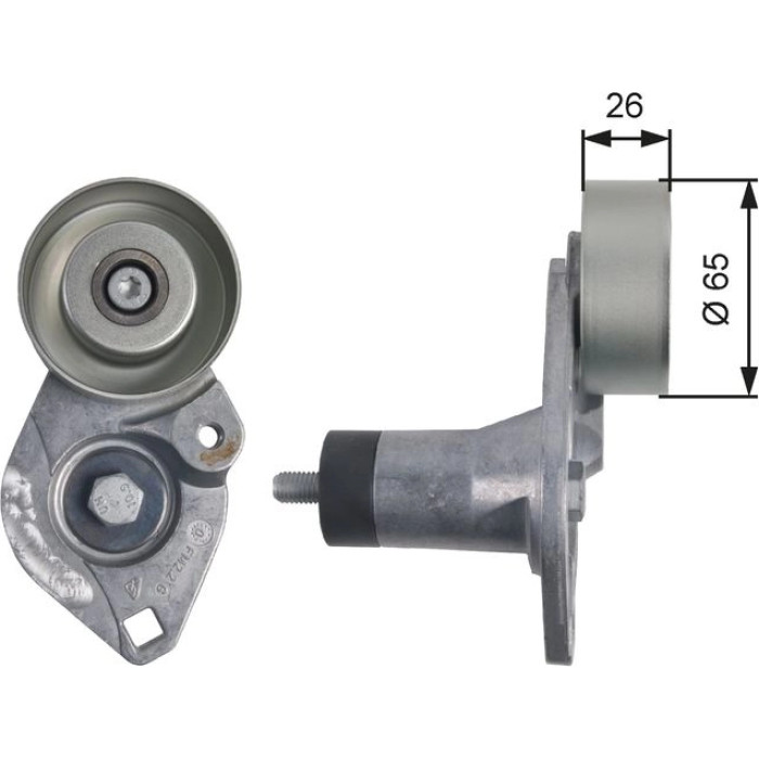 Gates Spannrolle T39152 Gates Spannrolle T39152
