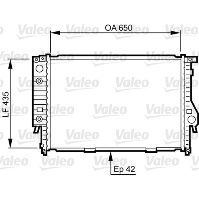 Valeo Motorkühler 732099 Valeo Motorkühler 732099
