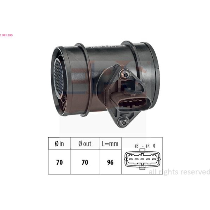 EPS Luftmassenmesser Luftmengenmesser 1.991.290 EPS Luftmassenmesser Luftmengenmesser 1.991.290