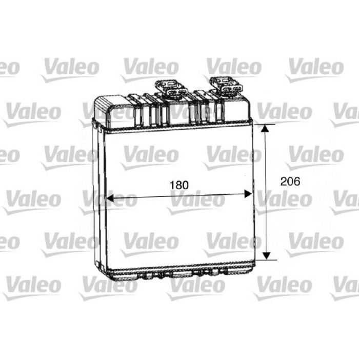 Valeo Wärmetauscher 812222 Valeo Wärmetauscher 812222