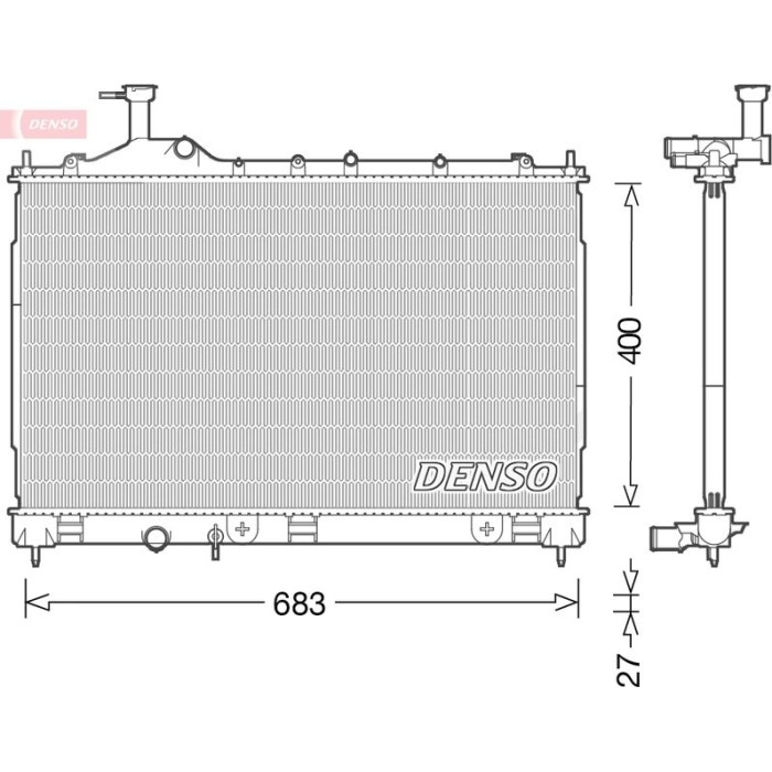 Denso Motorkühler DRM45038 Denso Motorkühler DRM45038