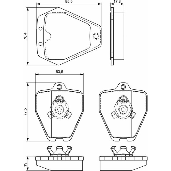 Bosch Bremsbelagsatz 0 986 494 215 Bosch Bremsbelagsatz 0 986 494 215