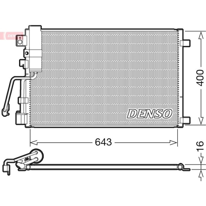 Denso Klimakondensator DCN46008 Denso Klimakondensator DCN46008