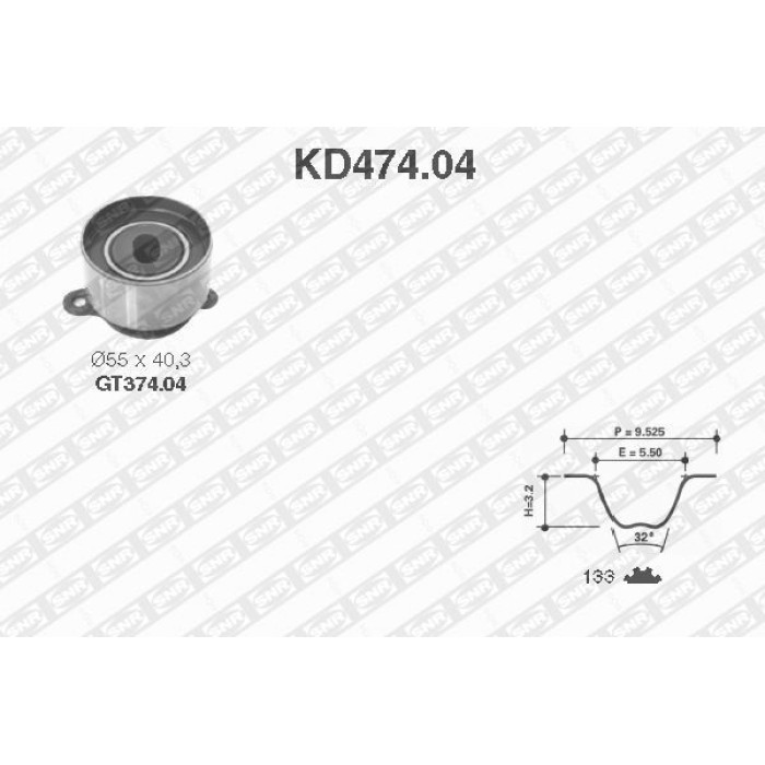 SNR Zahnriemensatz KD474.04 SNR Zahnriemensatz KD474.04