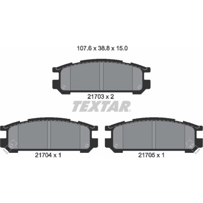 Textar Bremsbelagsatz 2170301