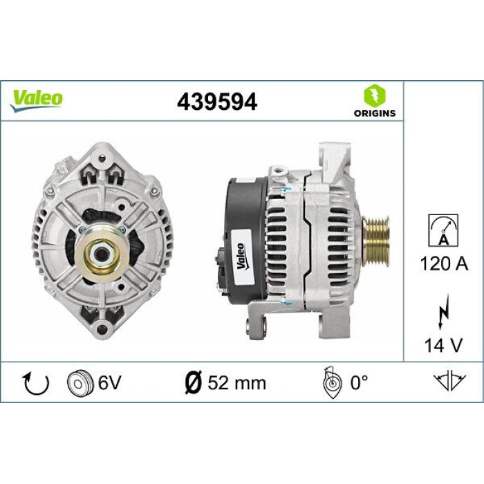 Valeo Lichtmaschine 439594 Valeo Lichtmaschine 439594