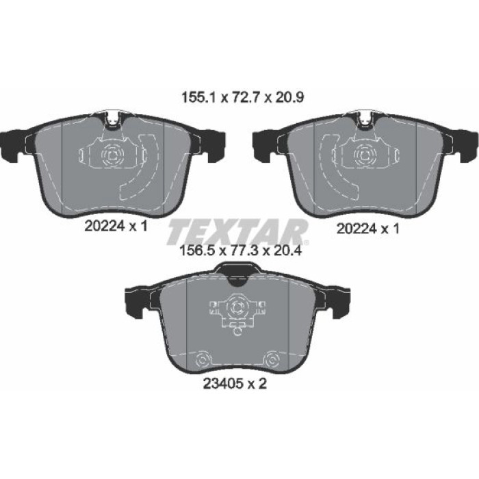 Textar Bremsbelagsatz 2022401